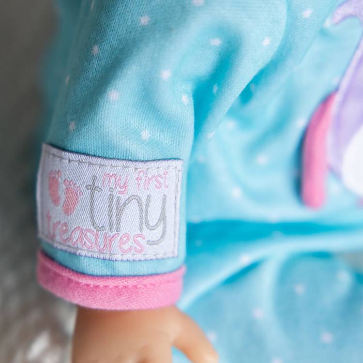 Tiny Treasures night owl doll sleepsuit for 36cm dolls, imported from the UK