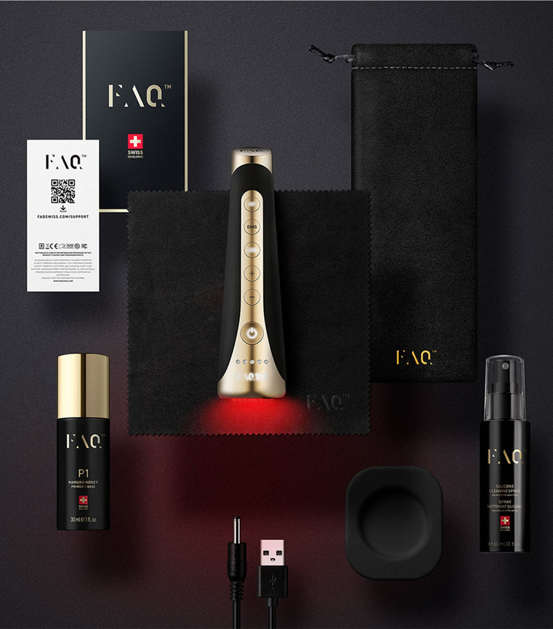 FAQ 103 facial rejuvenation set with real diamond handle, imported from the UK