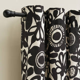 Habitat x Scion eyelet curtains black white 117x137cm (British brand)