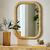 Argos Habitat Rattan Wall Mirror 80x60cm- Buy online at McGrocer