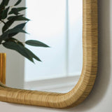 Habitat rattan wall mirror 80x60cm, imported from the UK