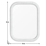 Habitat rattan wall mirror 80x60cm, imported from the UK