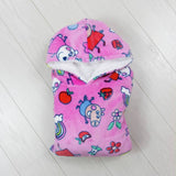 Peppa Pig pink hooded blanket small (British brand)