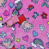 Peppa Pig pink hooded blanket small (British brand)