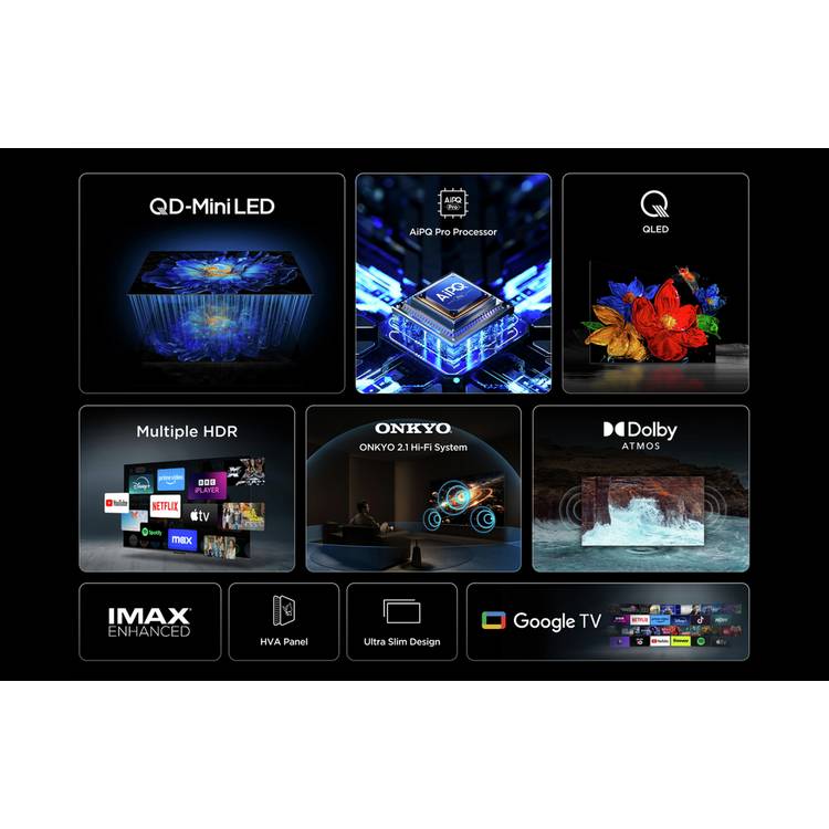TCL 55C6KS Mini LED 4K Smart TV (British brand)