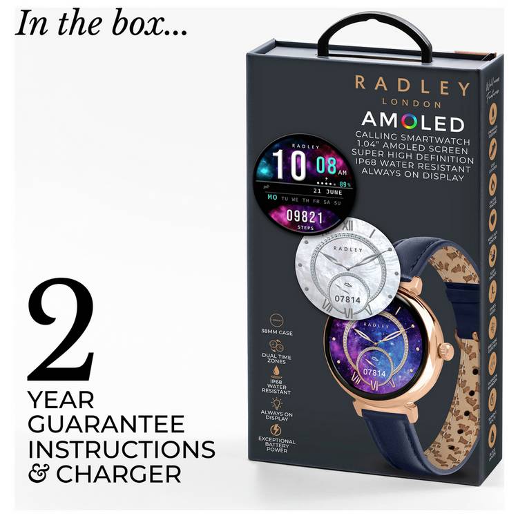 Radley Series 48 smart watch with AMOLED display, UK version