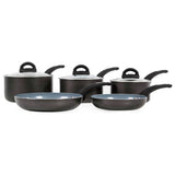 Argos Tower Cerasure 5 Piece Aluminium Pan Set - Grey- Buy online at McGrocer