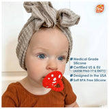 RaZbaby Chompy silicone teether 2 pack, imported from the UK