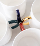Feldspar bone china tea mugs set of 4, imported from the UK