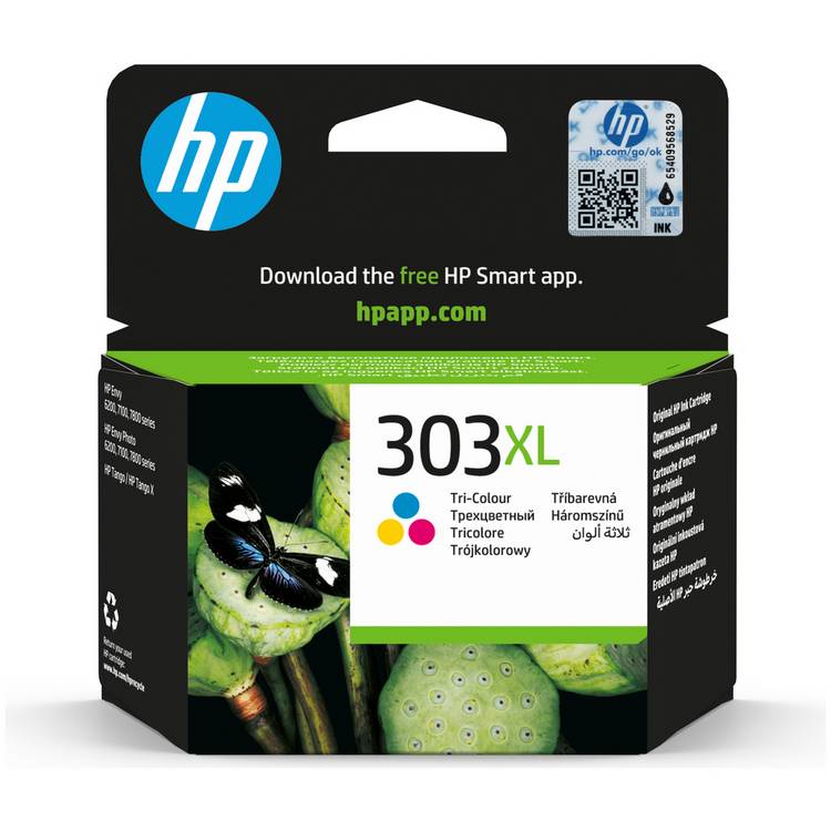 HP 303XL High Yield Colour Ink Cartridge - British product