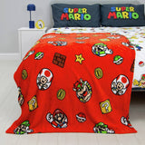 Nintendo Mario fleece throw 100x150cm - British product