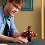 LEGO Iron Man MK4 Bust collectible model, imported from the UK