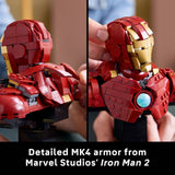 LEGO Iron Man MK4 Bust collectible model, imported from the UK