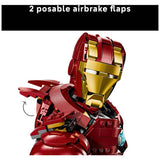 LEGO Iron Man MK4 Bust collectible model, imported from the UK