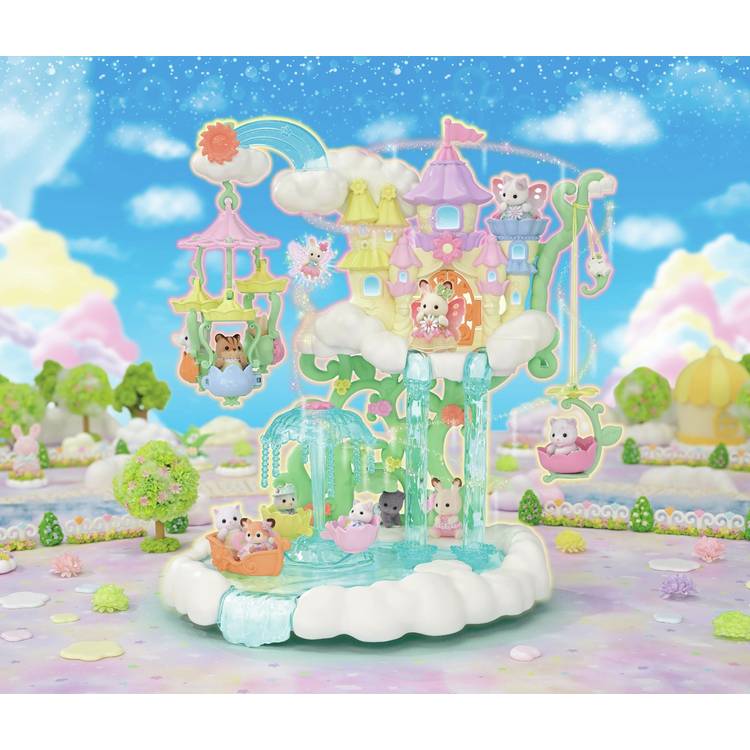Sylvanian Families Skytop Fairy Castle toy set - British product