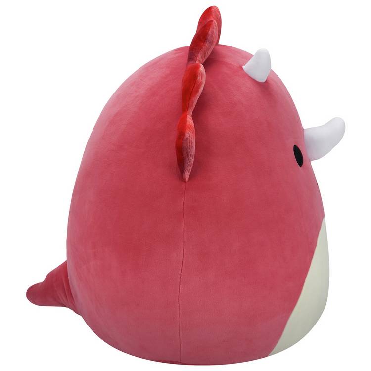 Squishmallows plush toy Tristan the Red Triceratops 20-inch, UK version