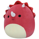 Squishmallows plush toy Tristan the Red Triceratops 20-inch, UK version