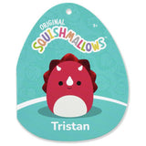 Squishmallows plush toy Tristan the Red Triceratops 20-inch, UK version