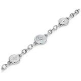Olivia Burton stainless steel disc charms bracelet - British product