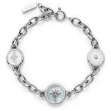 Olivia Burton stainless steel disc charms bracelet - British product