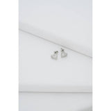 Ted Baker silver-plated crystal halo heart stud earrings, UK version