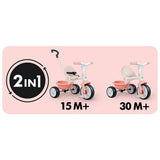 Smoby 2-in-1 Tricycle in Pink, imported from the UK