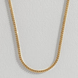 Revere 9ct gold plated curb chain necklace 20 inch, UK version