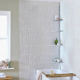 Argos Argos Home Shower Organiser Pole Chrome- Buy online at McGrocer