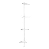 Argos Home chrome shower organiser pole adjustable UK version