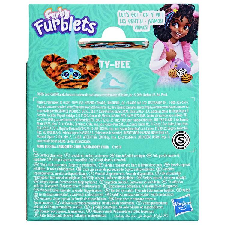 Hasbro Furby Furblet Ty-Bee interactive plush toy (British brand)