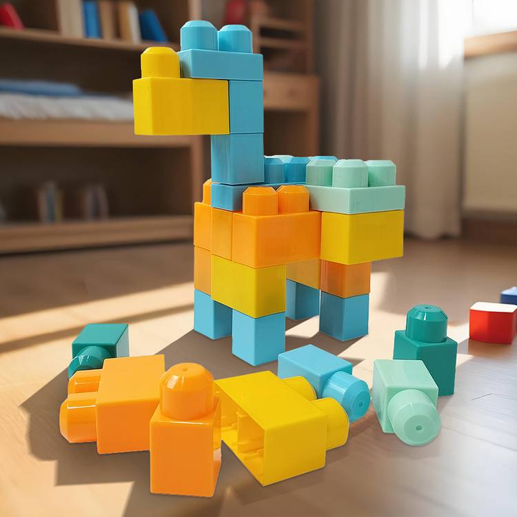 Chad Valley Chunky Blocks 80 bricks (British brand)