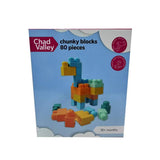 Chad Valley Chunky Blocks 80 bricks (British brand)