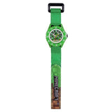 Minecraft kids watch green Creeper time teacher 35mm, UK version