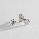 Revere sterling silver CZ stud earrings set - British product