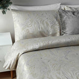 Paoletti Swirling Marble Beige double bedding set (British brand)