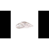 Revere diamond heart hoop earrings sterling silver - British product
