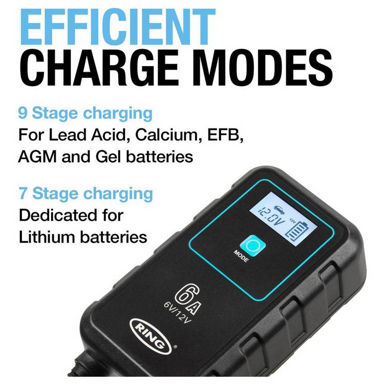 Ring Smartcharge6 smart battery charger - British product