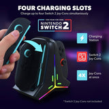 Snakebyte Quad Charge S2 Joy-Con charger, imported from the UK