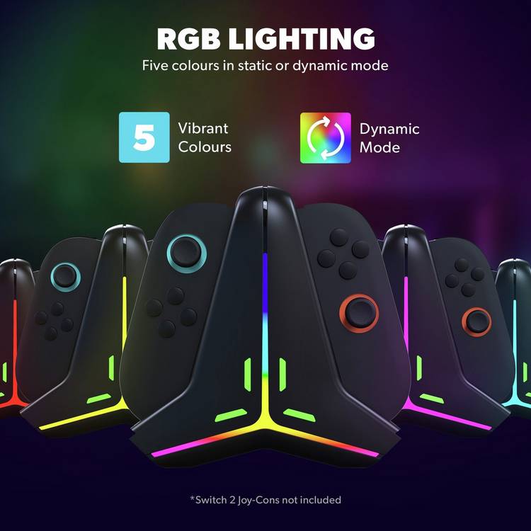Snakebyte Quad Charge S2 Joy-Con charger, imported from the UK