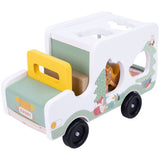 Chad Valley Woodland wooden transporter with animal figures (British brand)