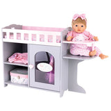 Tiny Treasures wooden doll care centre for 44cm dolls - British product