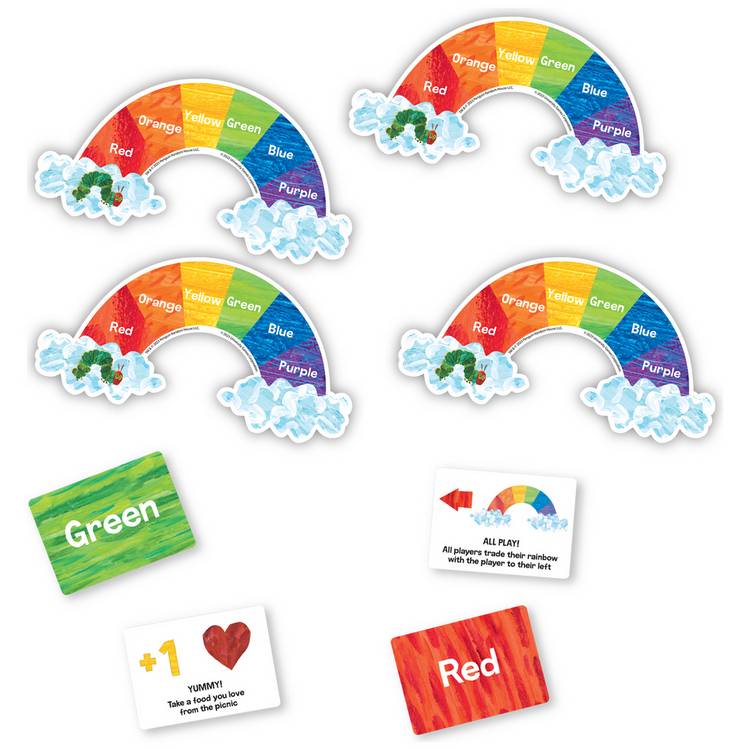 The Very Hungry Caterpillar rainbow picnic matching game, imported from the UK