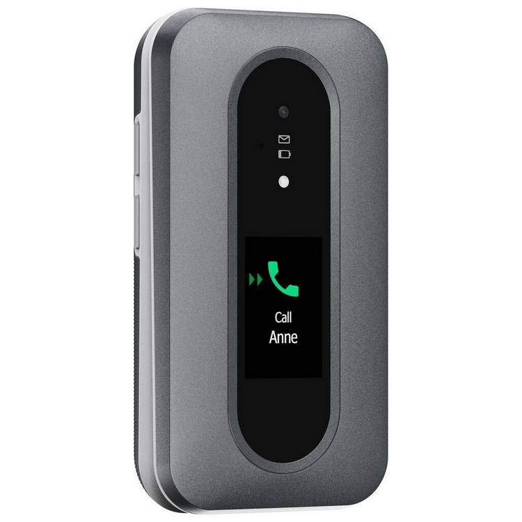 Doro Leva L30 clamshell phone graphite white, UK version
