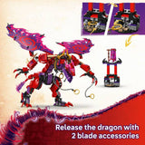 LEGO NINJAGO Thunderfang Dragon of Chaos building set, UK version