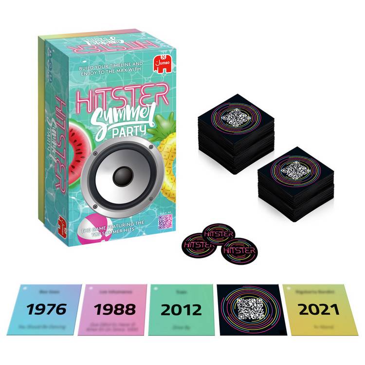 Hitster party game Summer Playlist, imported from the UK
