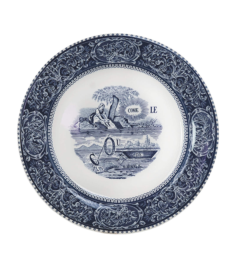 Gien Dépareillé dinner plates set of 6 27cm, imported from the UK