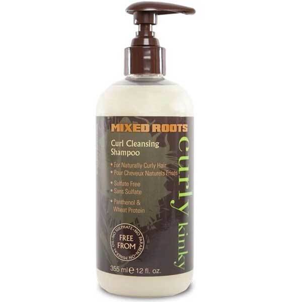 Mixed Roots Curl Cleansing Shampoo 355ml, imported from the UK