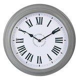 Argos Home grey wall clock 35cm with roman numerals (British brand)