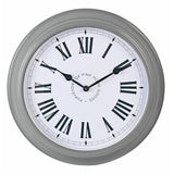 Argos Home grey wall clock 35cm with roman numerals (British brand)