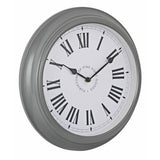 Argos Home grey wall clock 35cm with roman numerals (British brand)